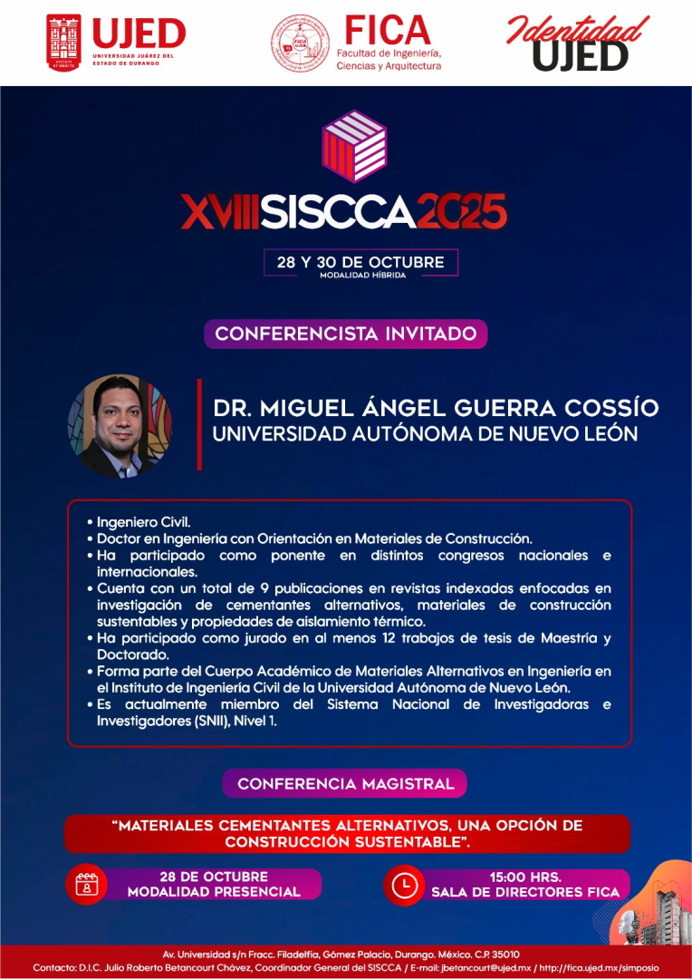 Flyer XVIII SISCCA 2025